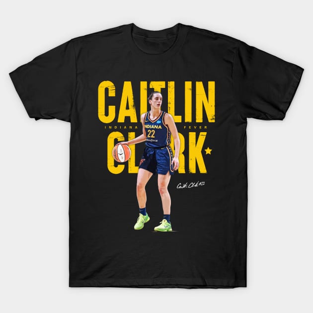 Caitlin Clark Indiana Fever T-Shirt by Juantamad